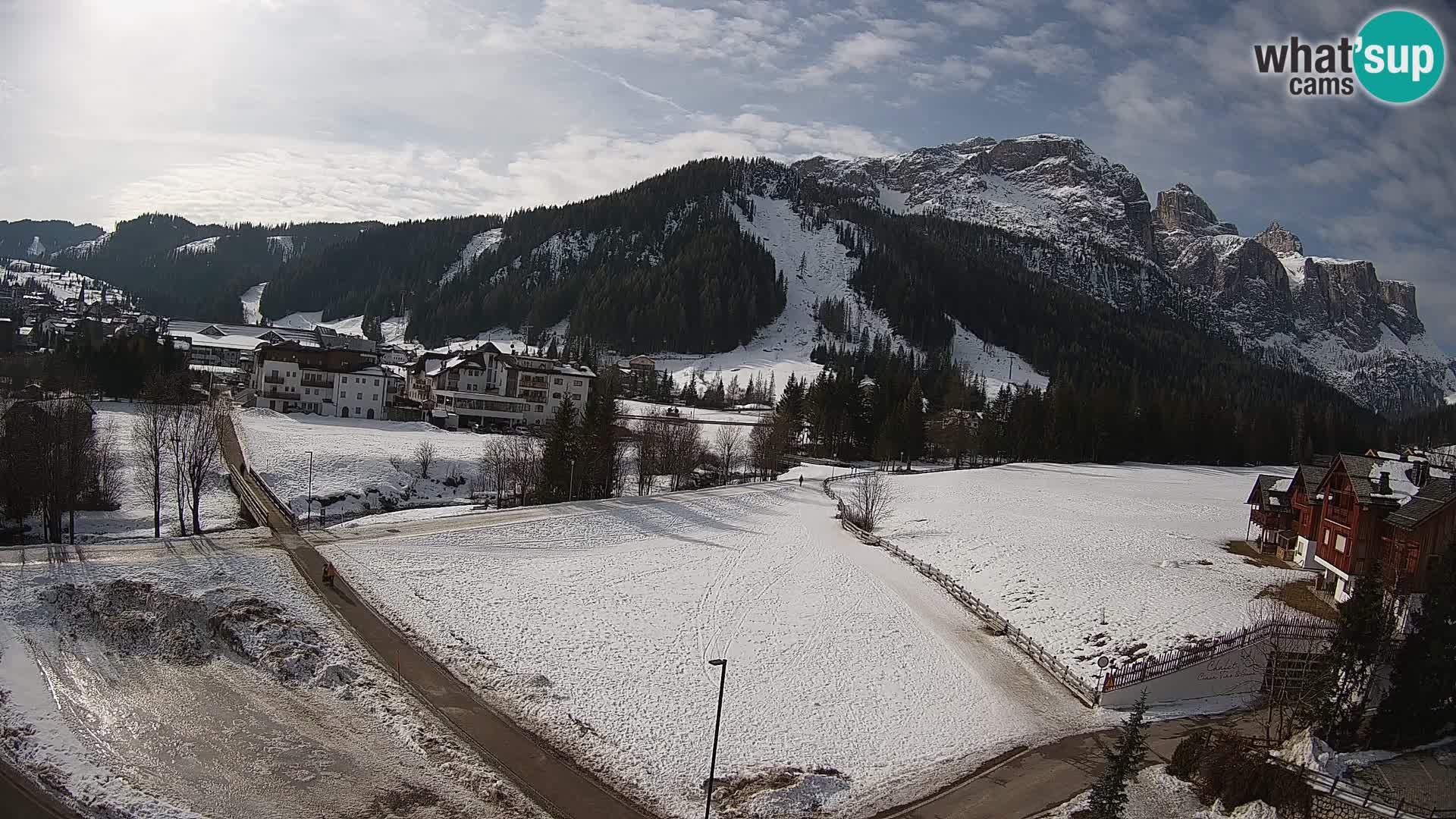 Webcam Corvara | Vista spettacolare Gruppo del Sella