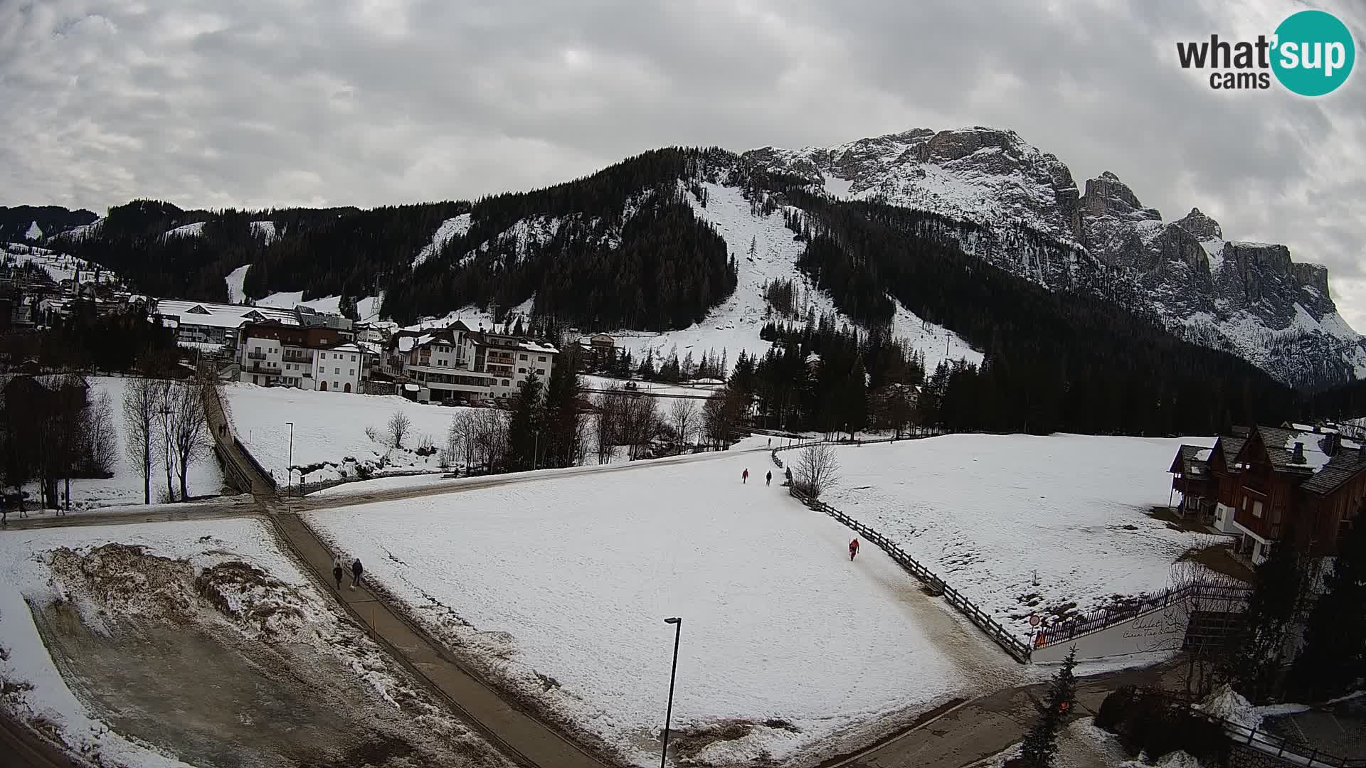 Webcam Corvara | Vista spettacolare Gruppo del Sella