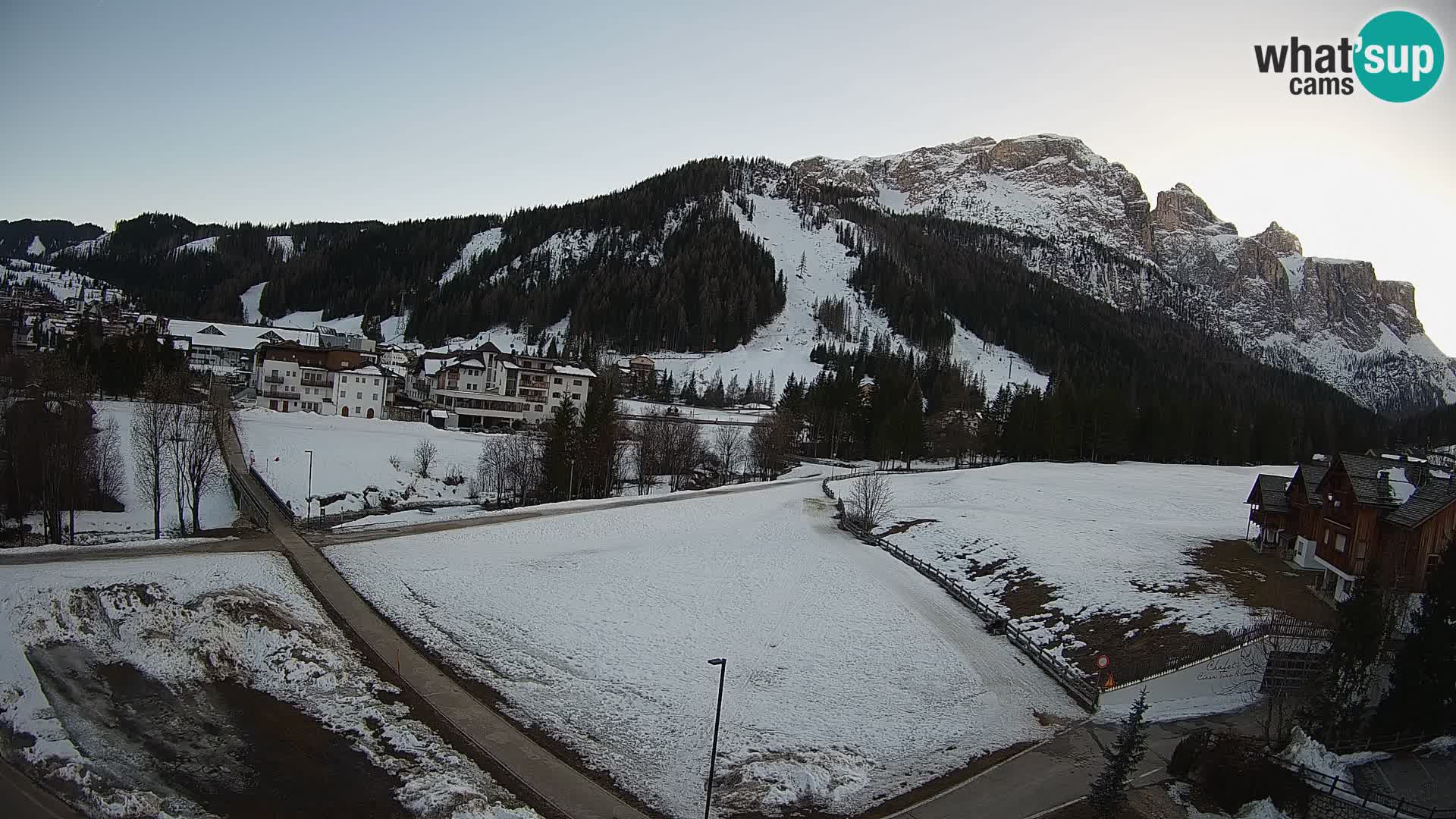 Webcam Corvara | Vista spettacolare Gruppo del Sella