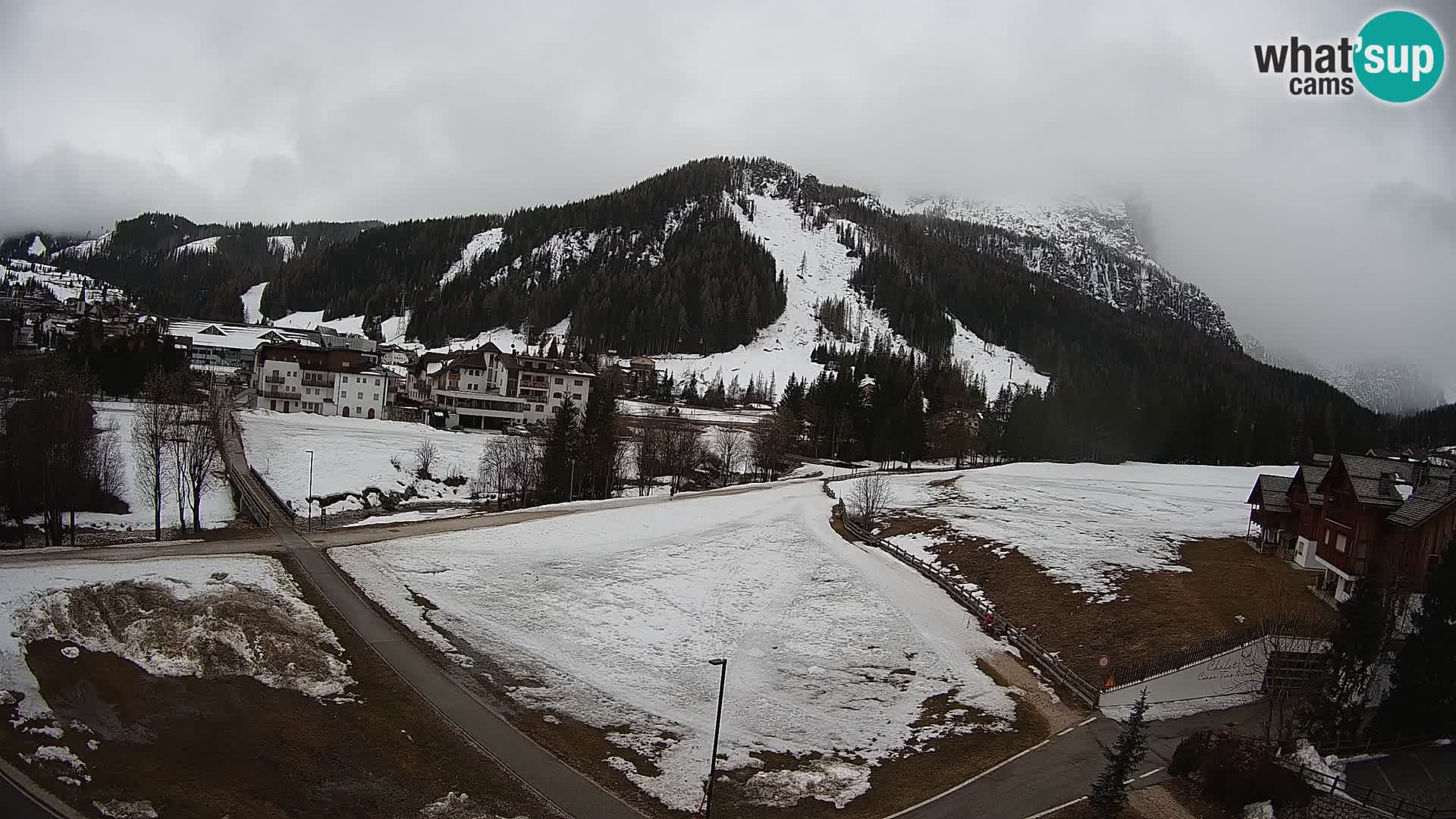 Webcam Corvara in Badia: Spectacular Views of the Sella Group