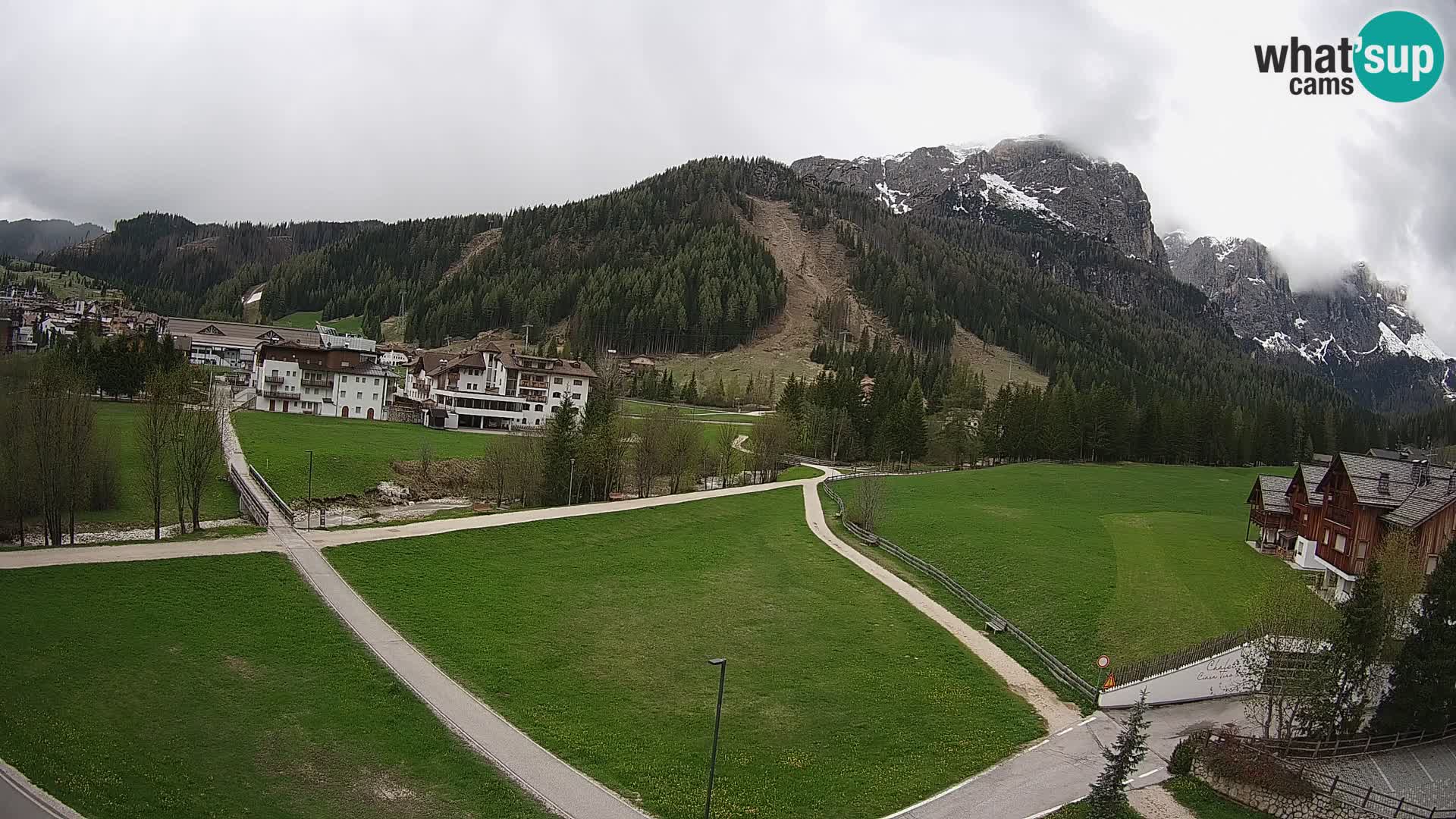 Webcam Corvara in Badia: Spectacular Views of the Sella Group