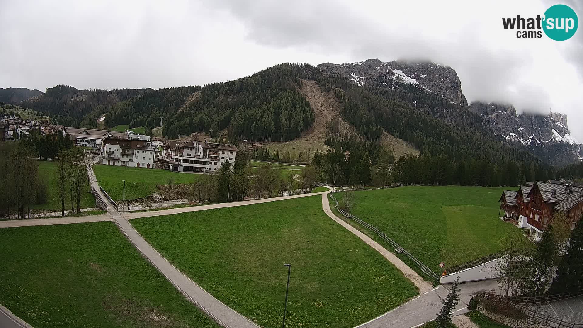 Webcam Corvara in Badia: Spectacular Views of the Sella Group