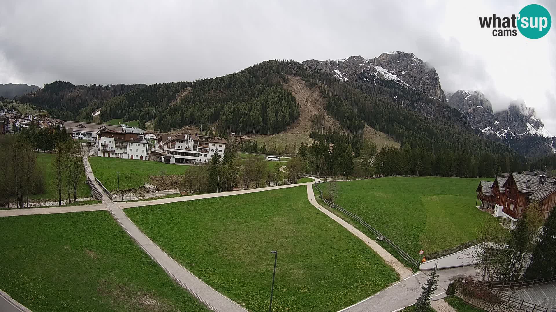 Webcam Corvara in Badia: Spectacular Views of the Sella Group