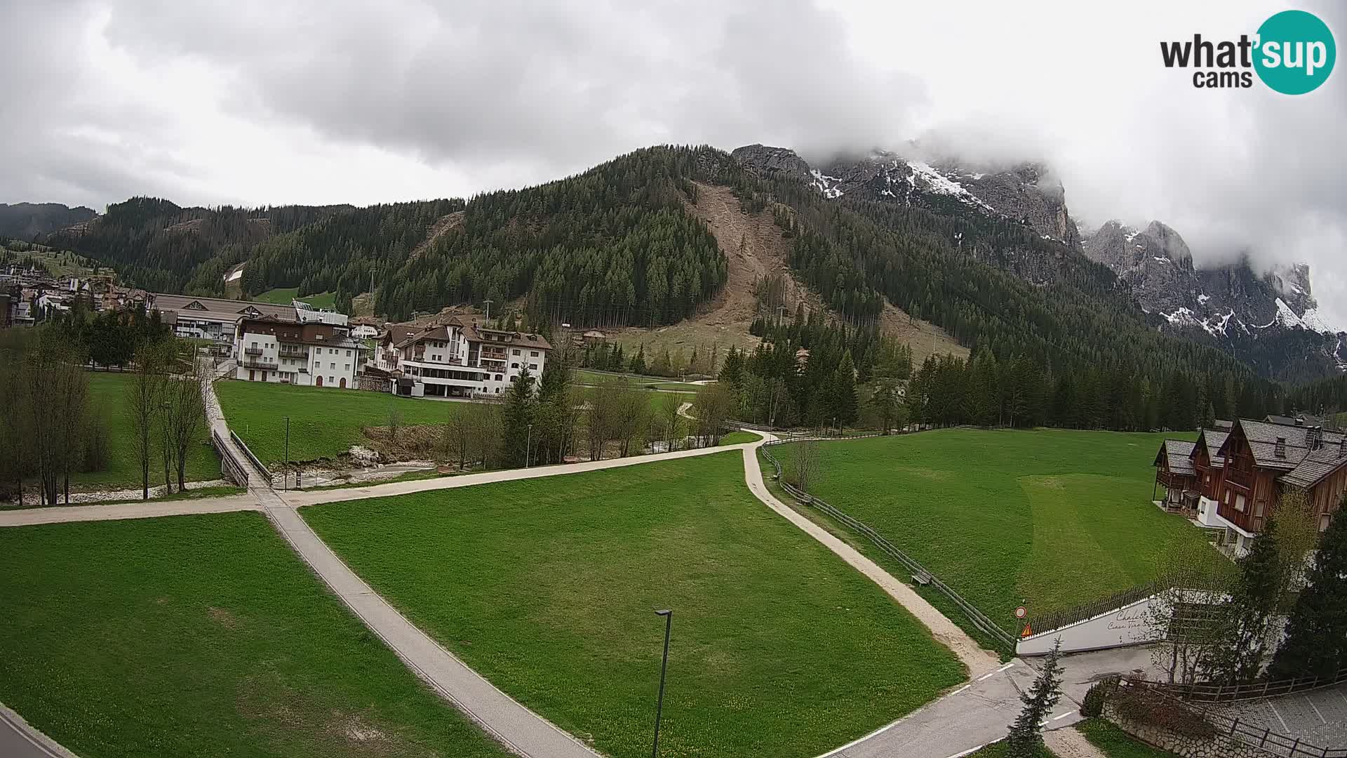 Webcam Corvara | Vista spettacolare Gruppo del Sella
