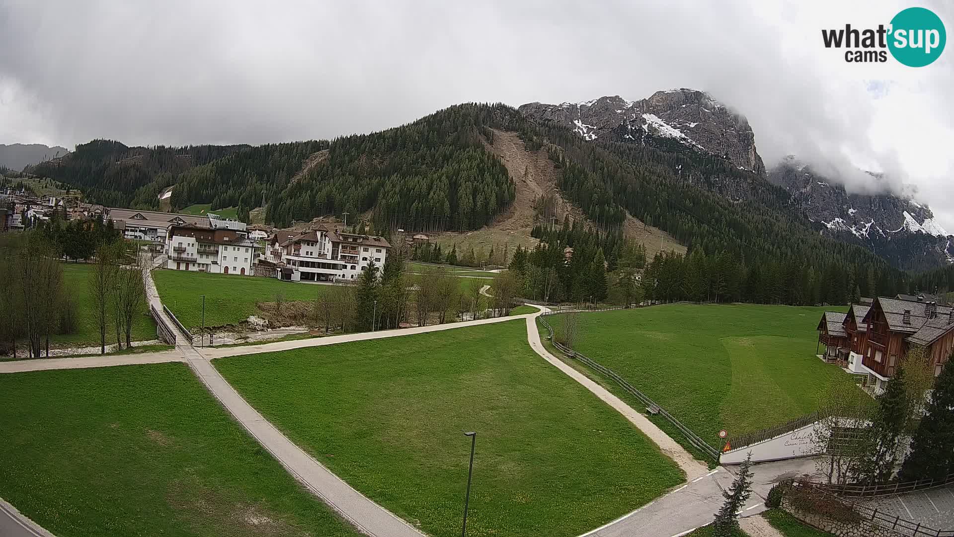 Webcam Corvara | Vista spettacolare Gruppo del Sella