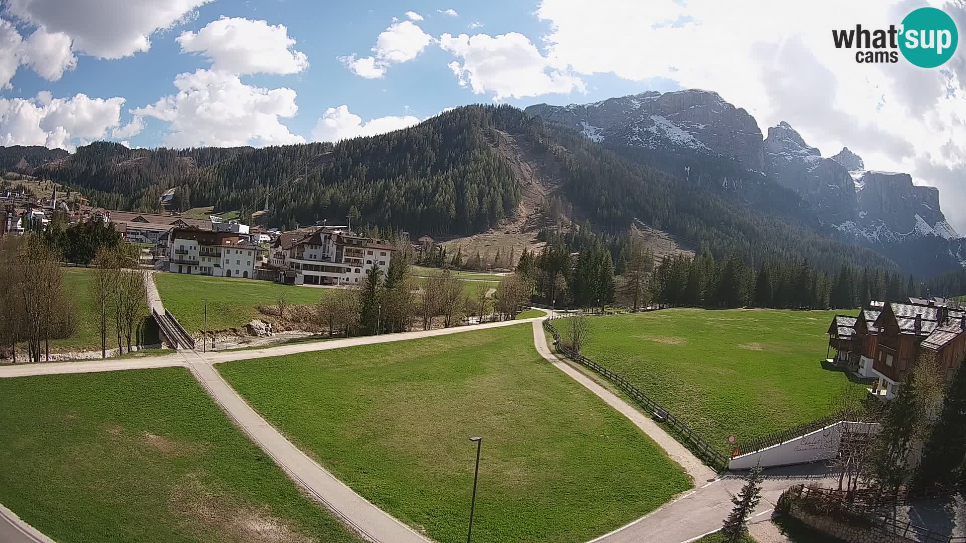 Webcam Corvara | Vista spettacolare Gruppo del Sella