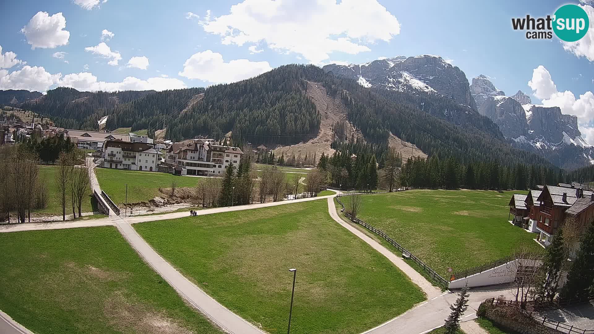 Webcam Corvara in Badia: Spectacular Views of the Sella Group