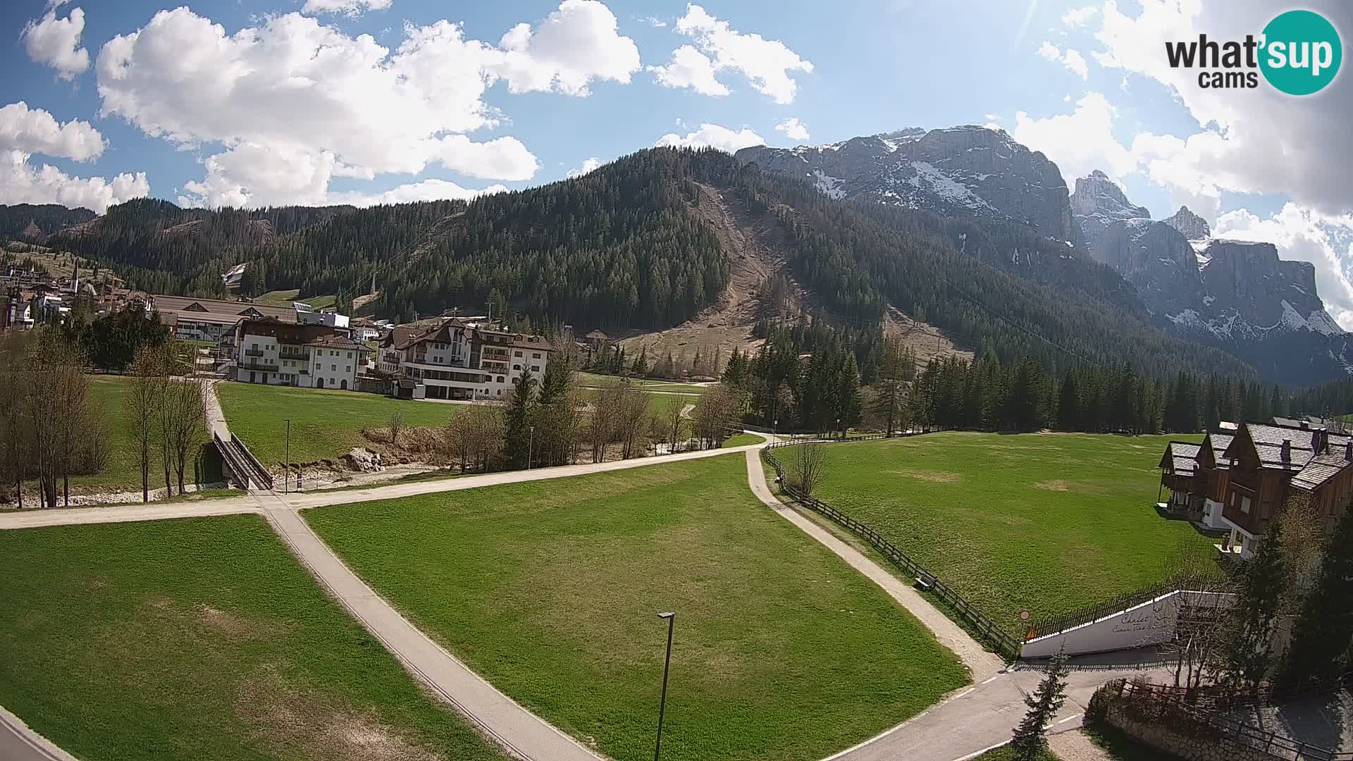 Webcam Corvara | Vista spettacolare Gruppo del Sella