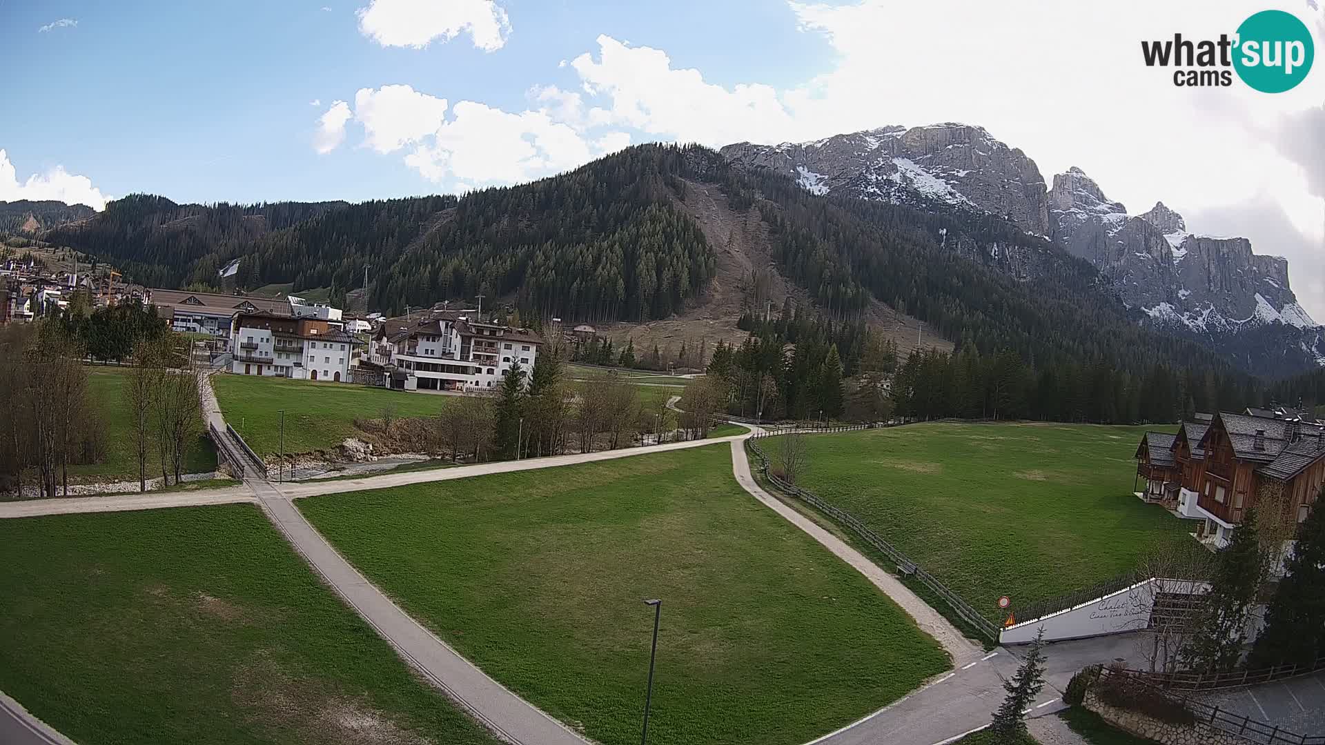 Corvara webcam | Spektakuläre Ausblicke auf die Sellagruppe