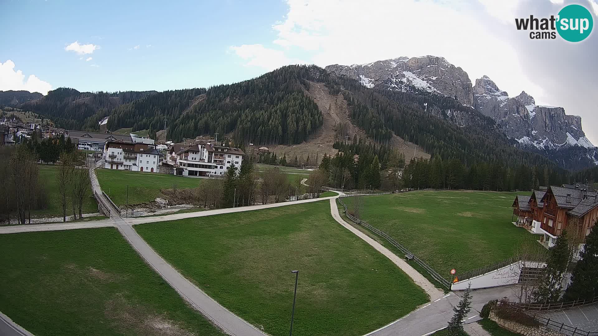 Webcam Corvara | Vista spettacolare Gruppo del Sella