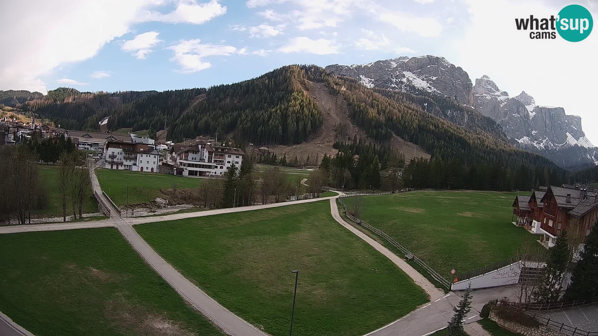 Webcam Corvara | Vista spettacolare Gruppo del Sella