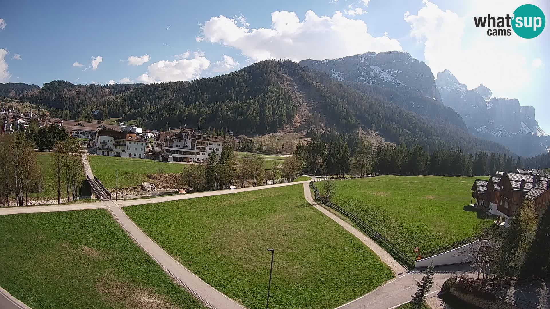 Webcam Corvara in Badia: Spectacular Views of the Sella Group