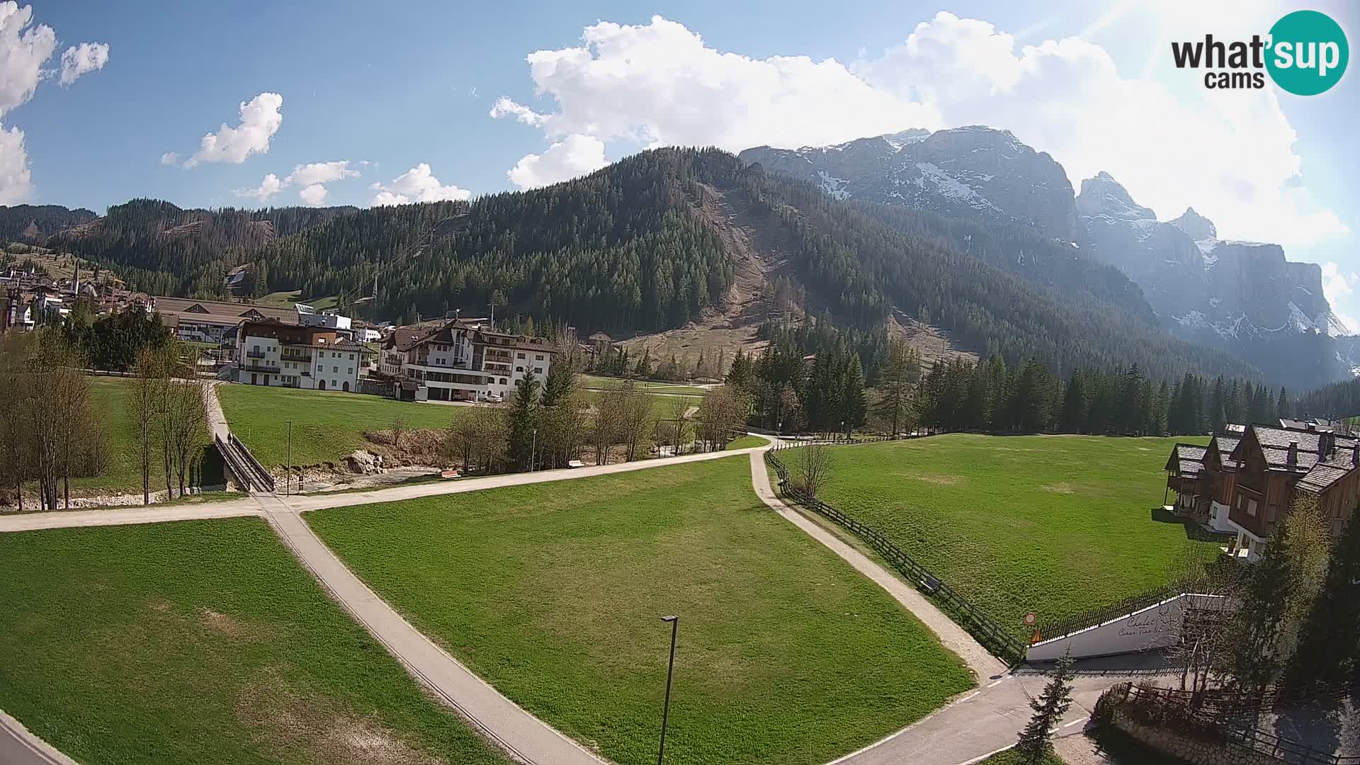 Webcam Corvara in Badia: Spectacular Views of the Sella Group
