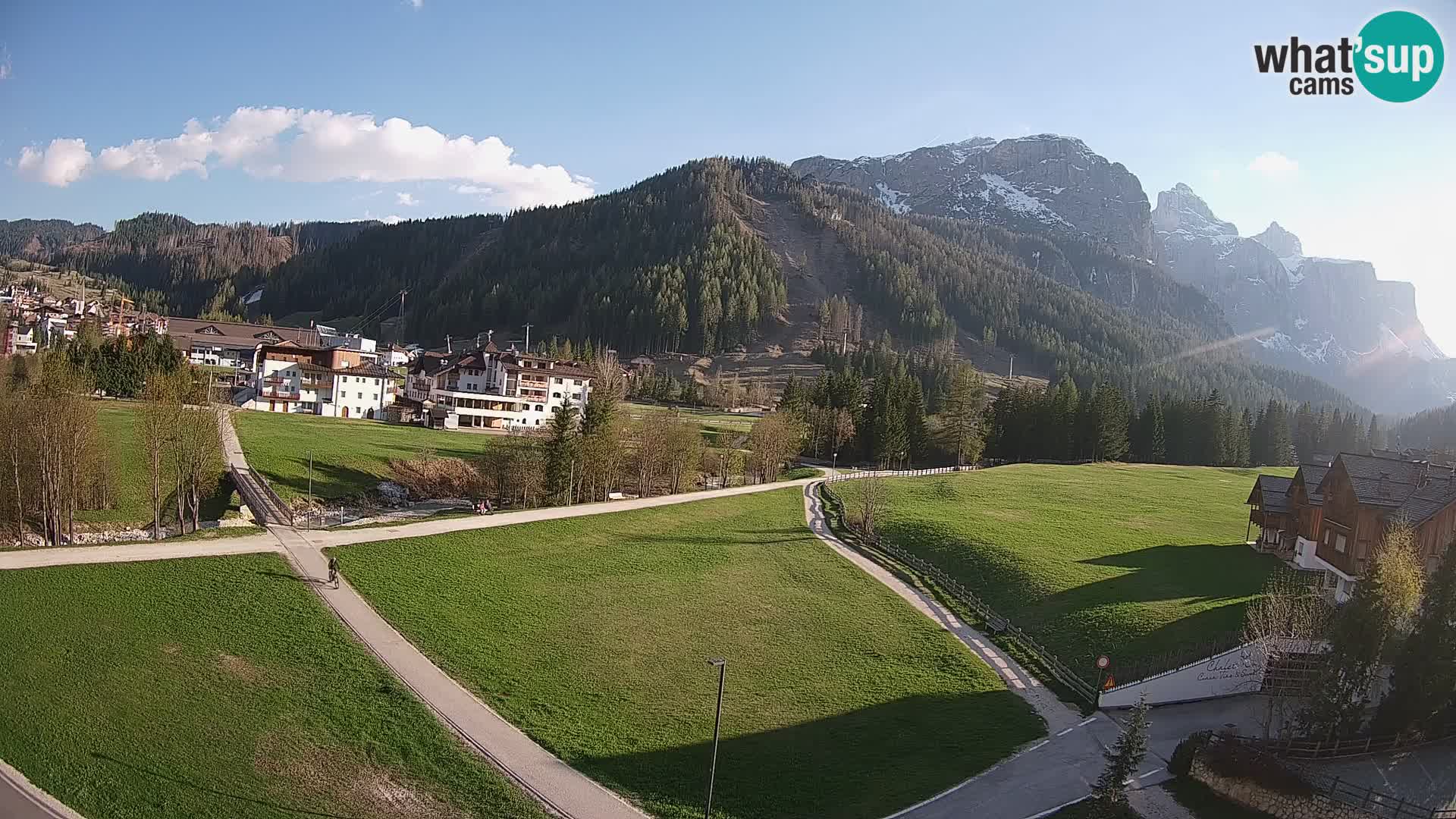 Webcam Corvara | Vista spettacolare Gruppo del Sella