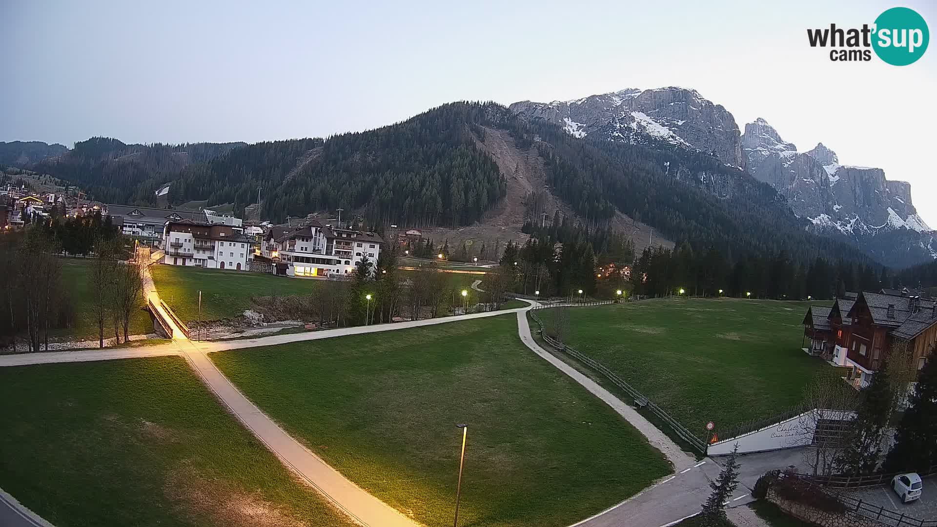 Webcam Corvara | Vista spettacolare Gruppo del Sella