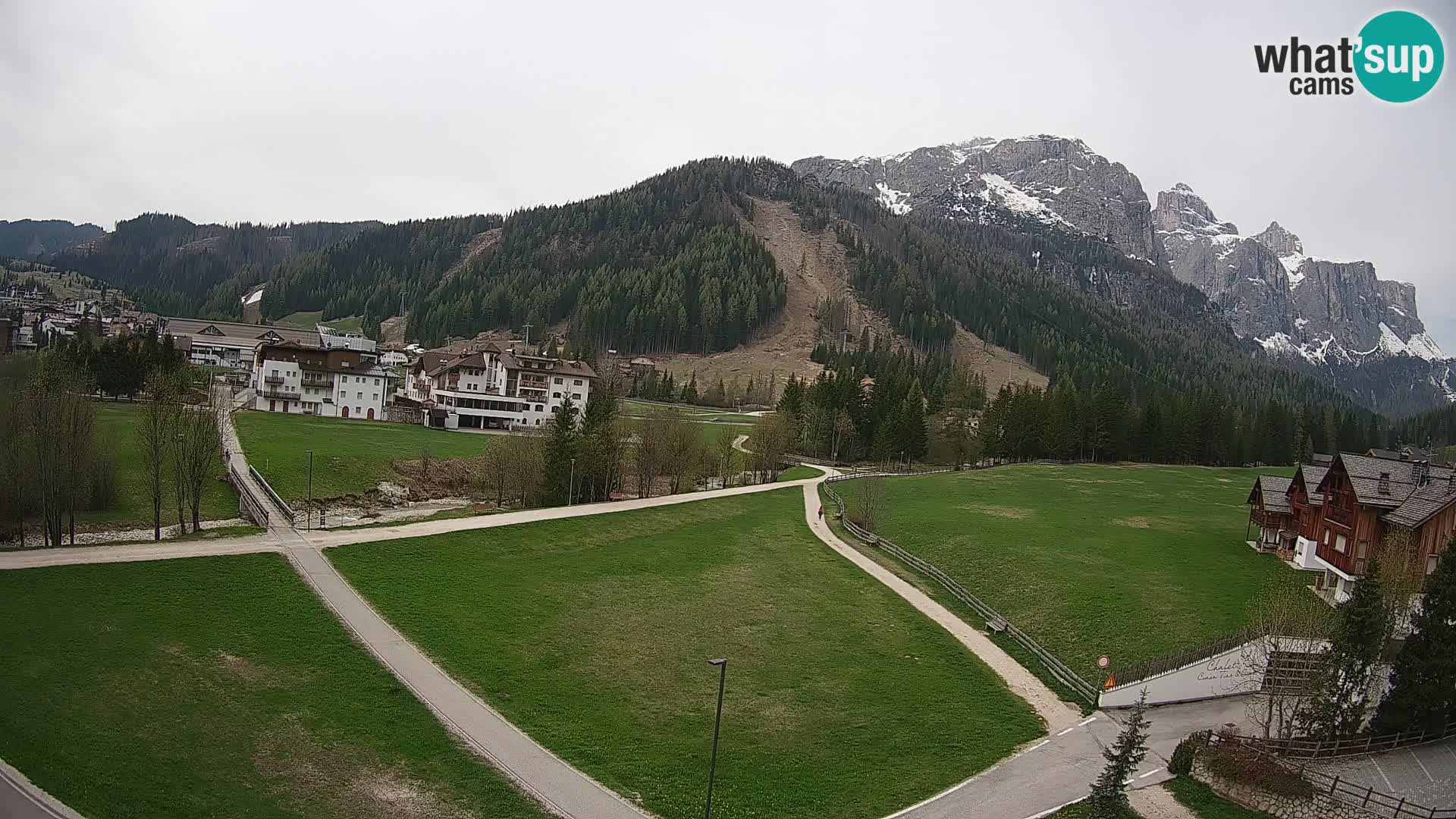 Webcam Corvara in Badia: Spectacular Views of the Sella Group