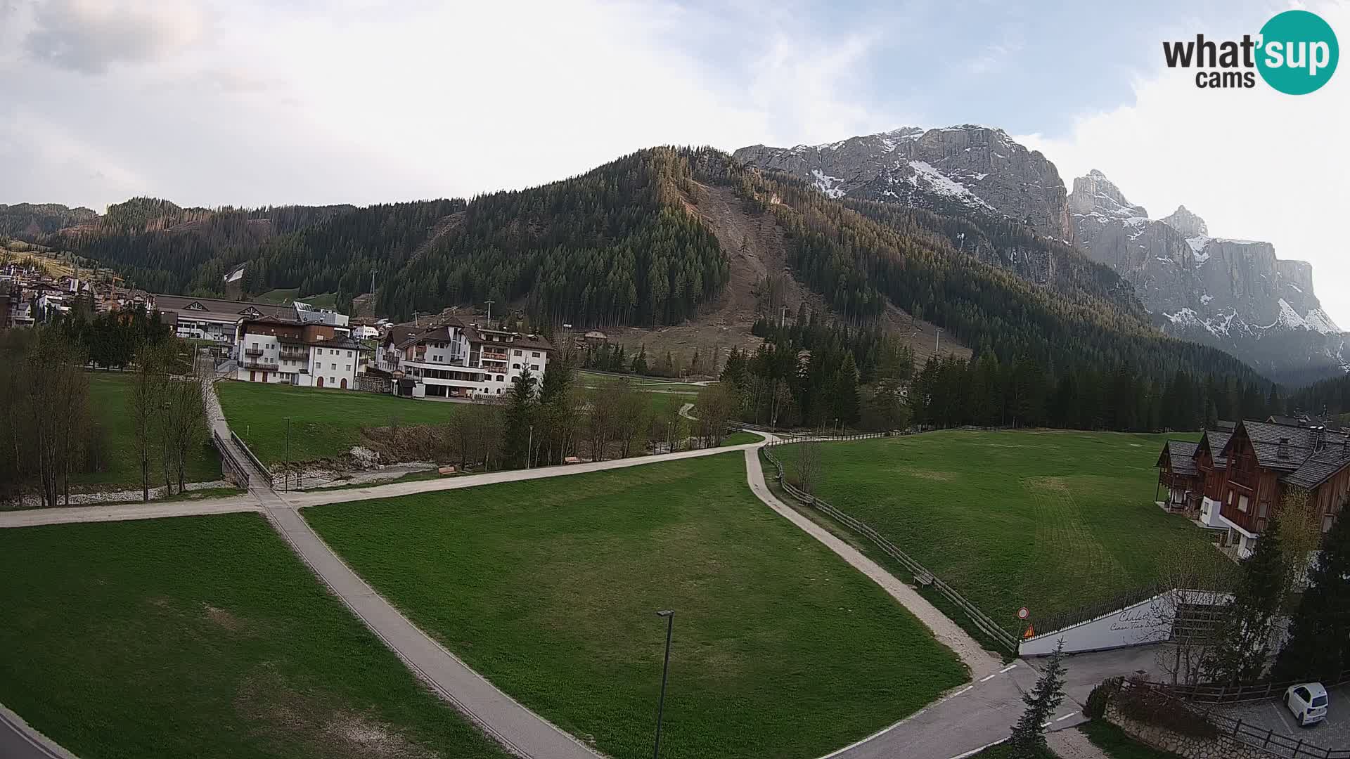 Webcam Corvara | Vista spettacolare Gruppo del Sella