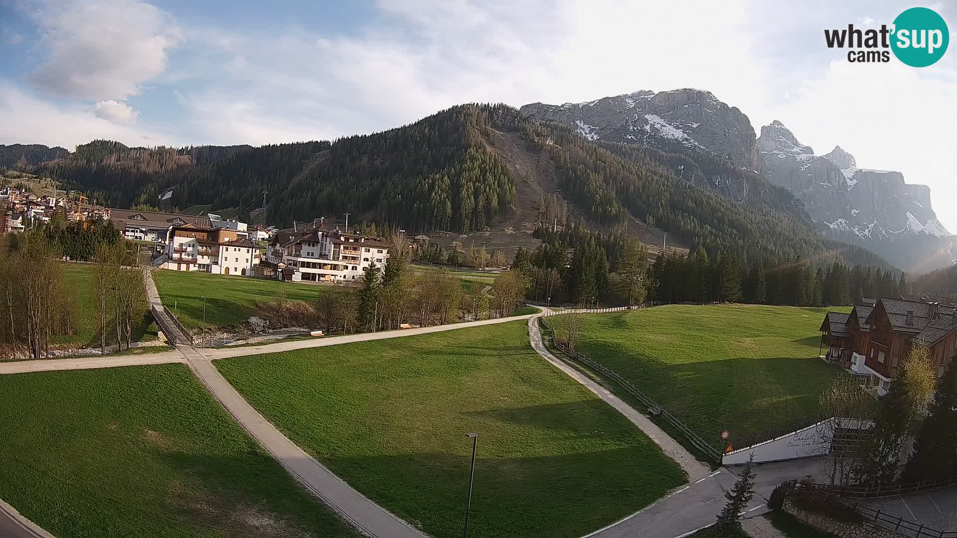 Webcam Corvara in Badia: Spectacular Views of the Sella Group
