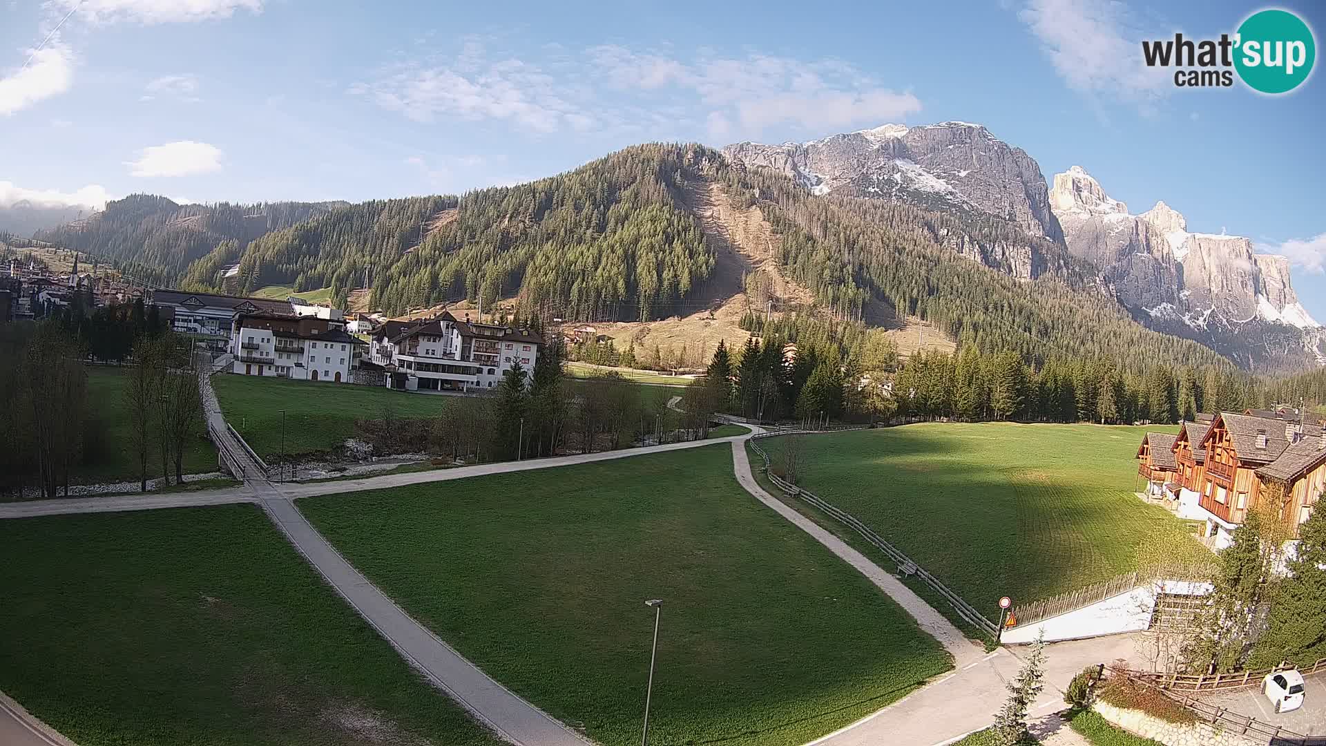 Webcam Corvara | Vista spettacolare Gruppo del Sella