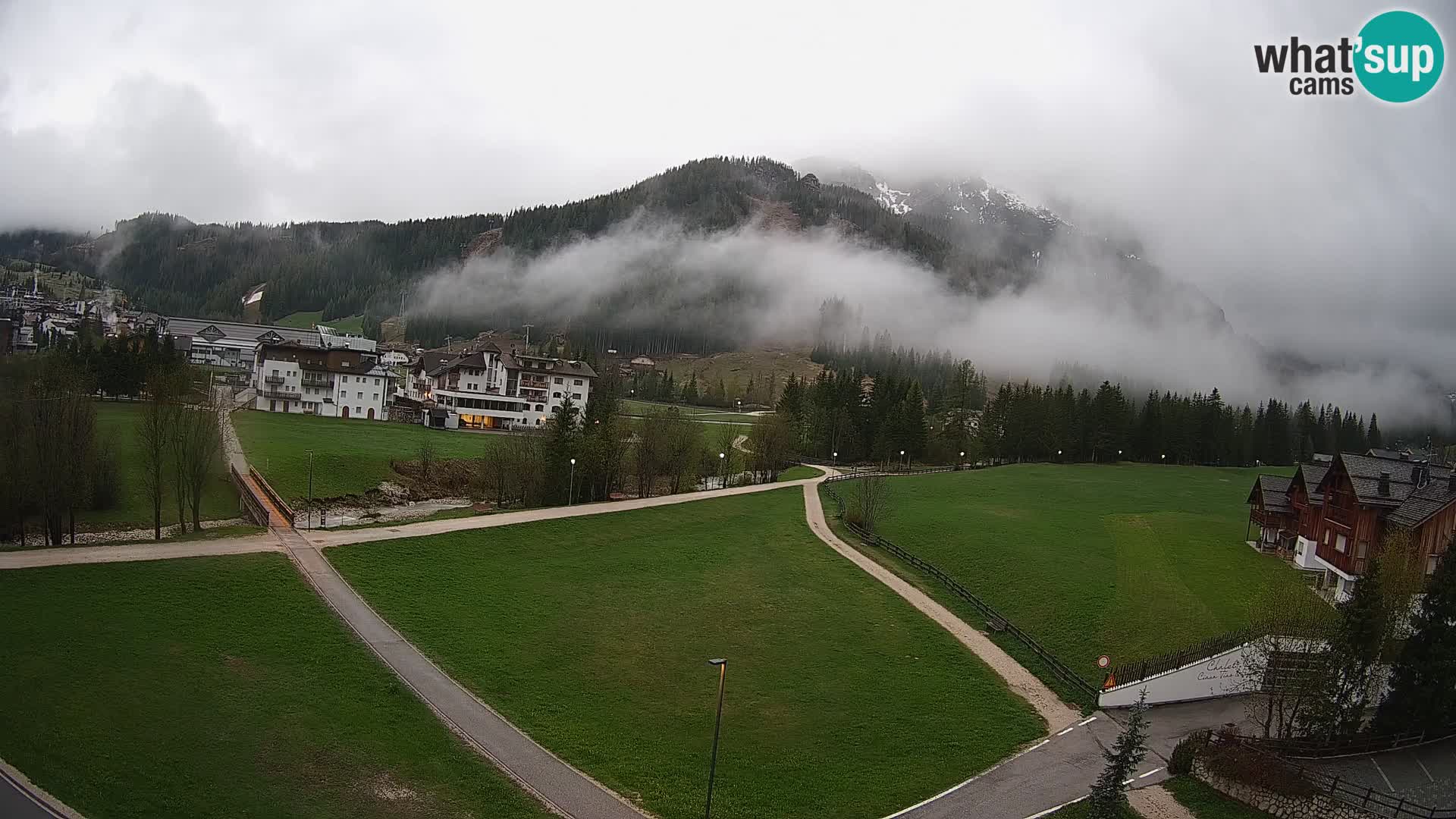Webcam Corvara in Badia: Spectacular Views of the Sella Group
