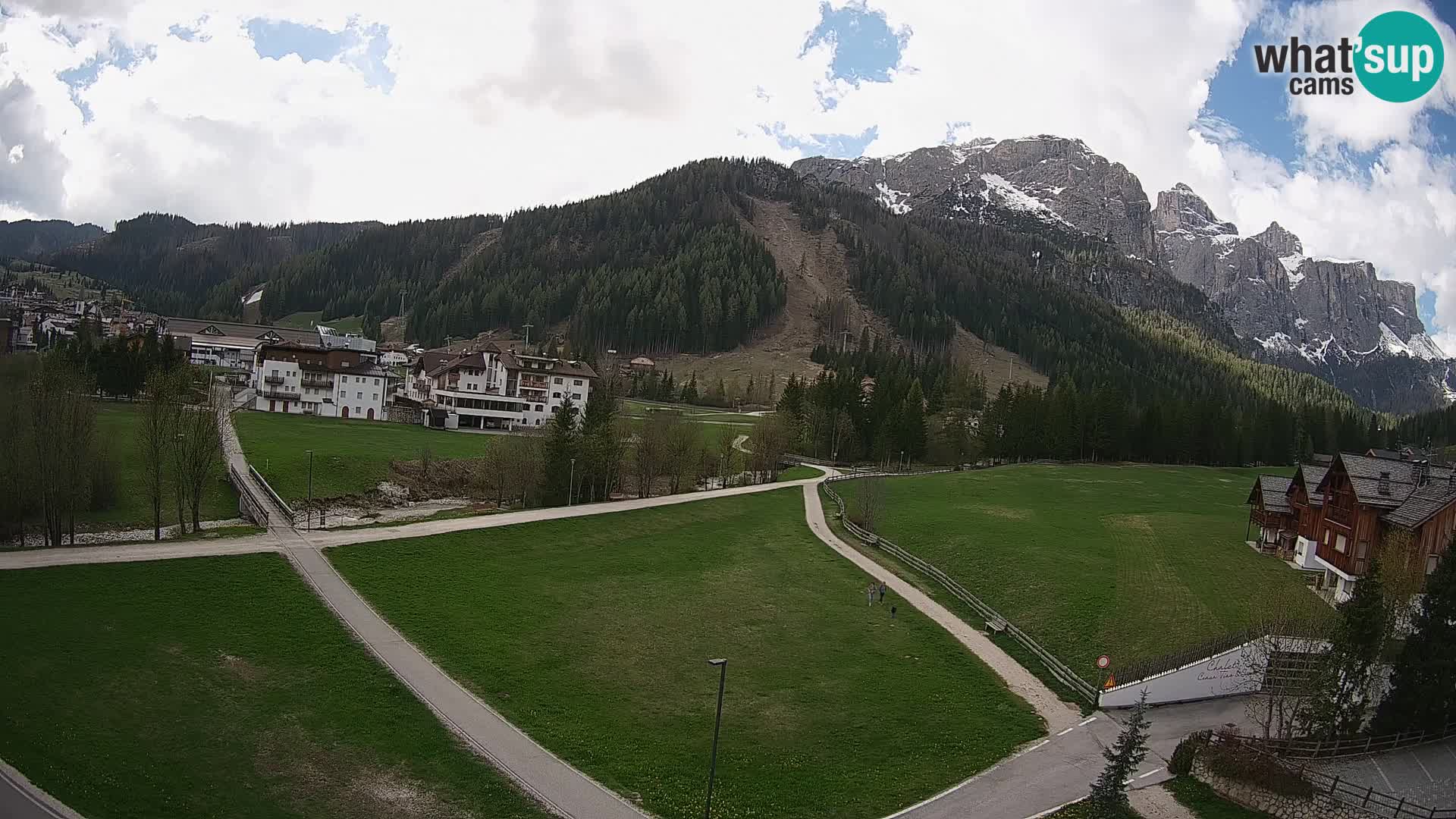 Webcam Corvara | Vista spettacolare Gruppo del Sella