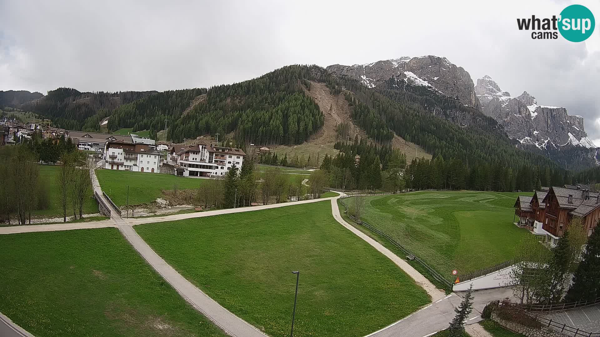 Webcam Corvara in Badia: Spectacular Views of the Sella Group