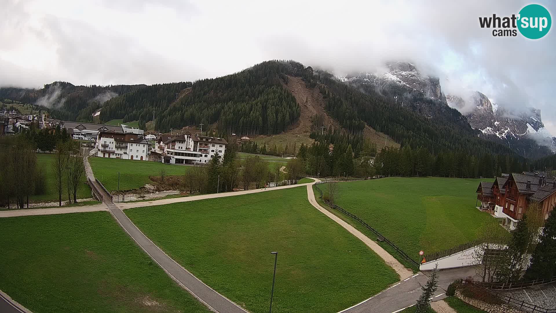 Webcam Corvara | Vista spettacolare Gruppo del Sella