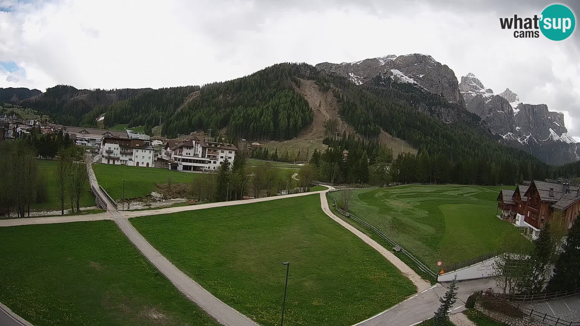 Webcam Corvara | Vista spettacolare Gruppo del Sella