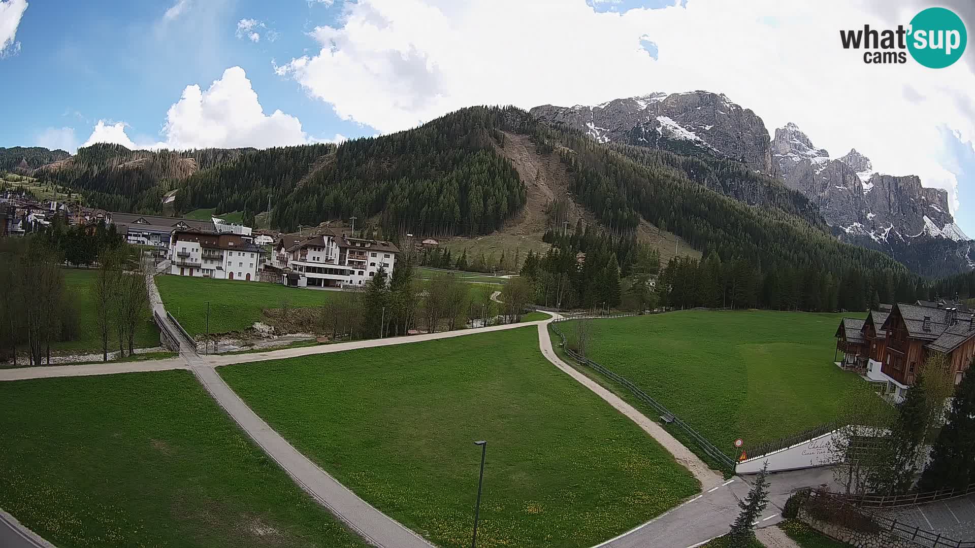 Webcam Corvara | Vista spettacolare Gruppo del Sella