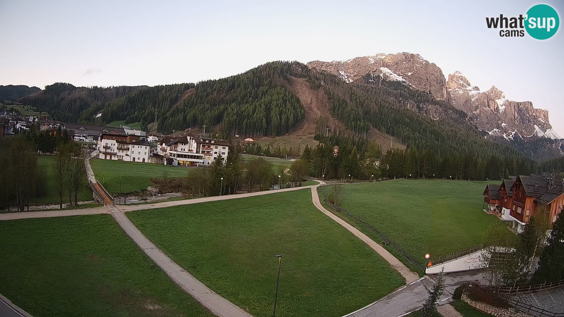 Webcam Corvara | Vista spettacolare Gruppo del Sella