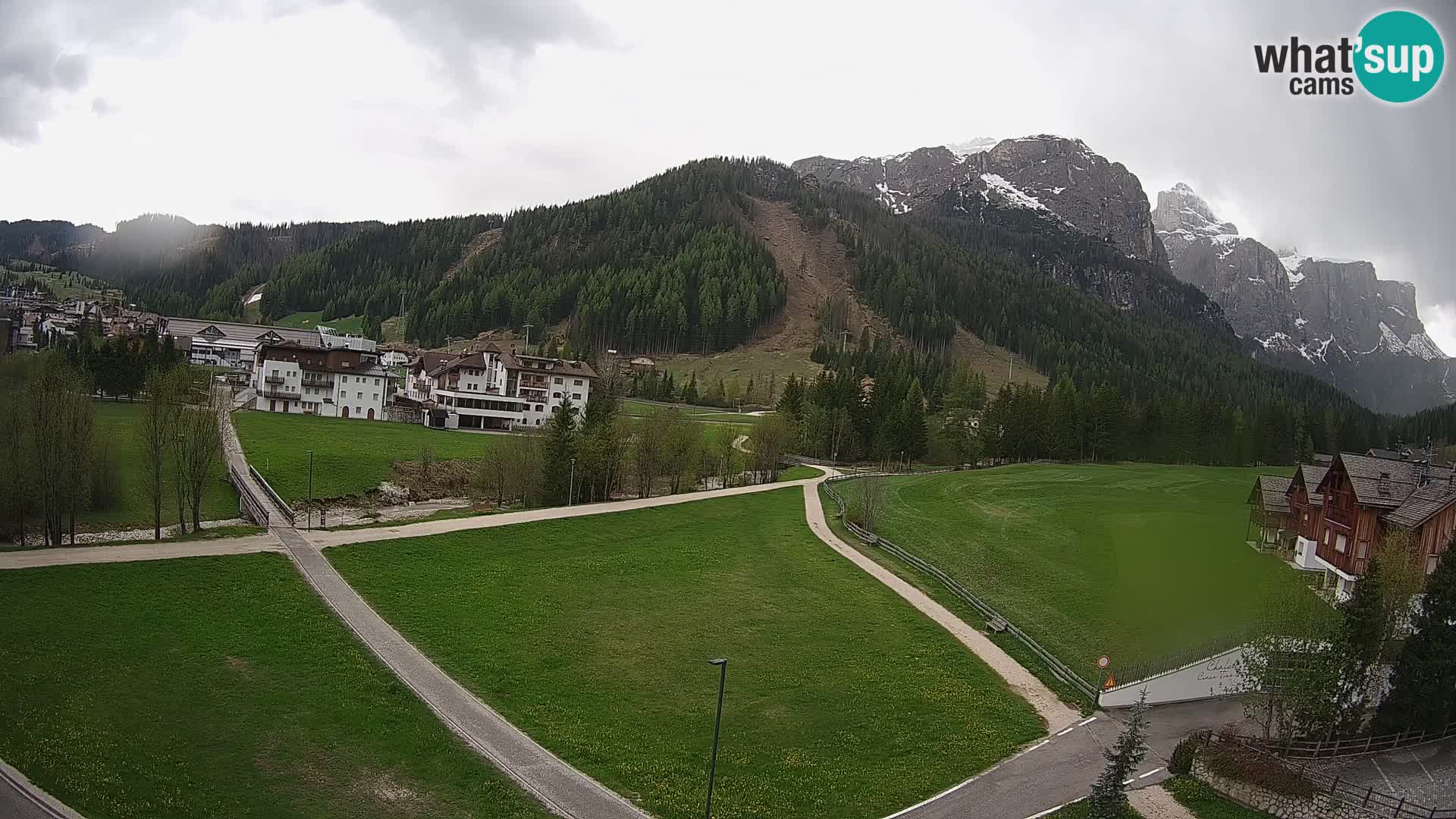 Webcam Corvara | Vista spettacolare Gruppo del Sella
