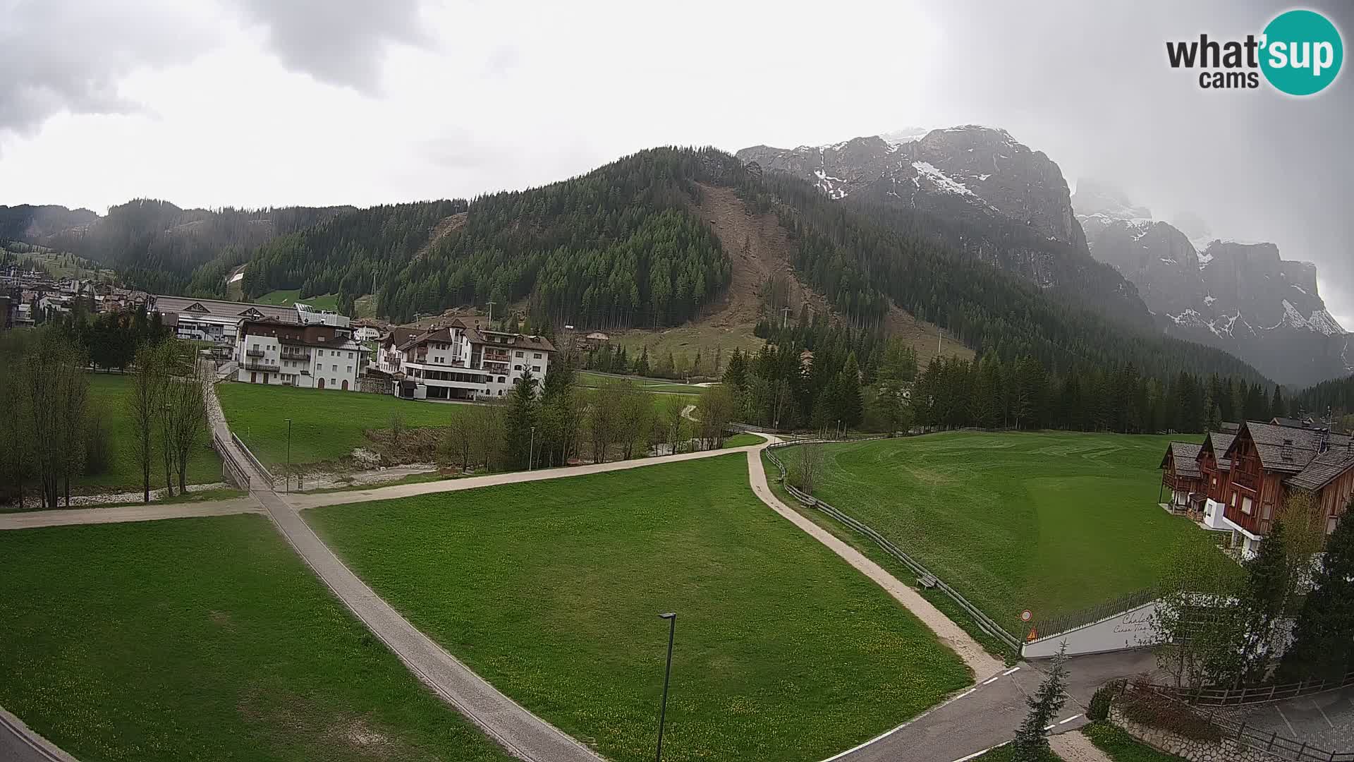 Webcam Corvara in Badia: Spectacular Views of the Sella Group