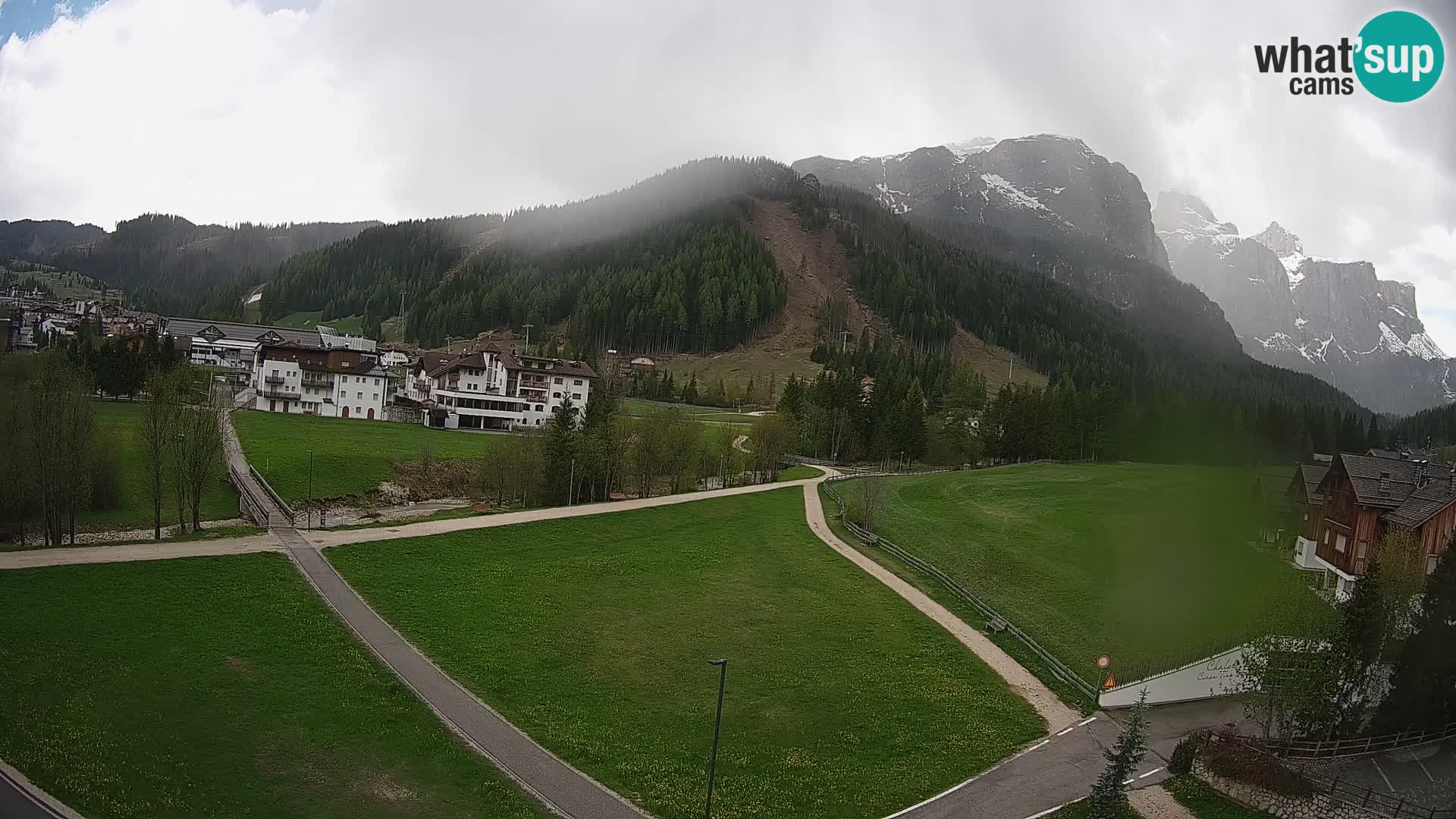 Webcam Corvara | Vista spettacolare Gruppo del Sella