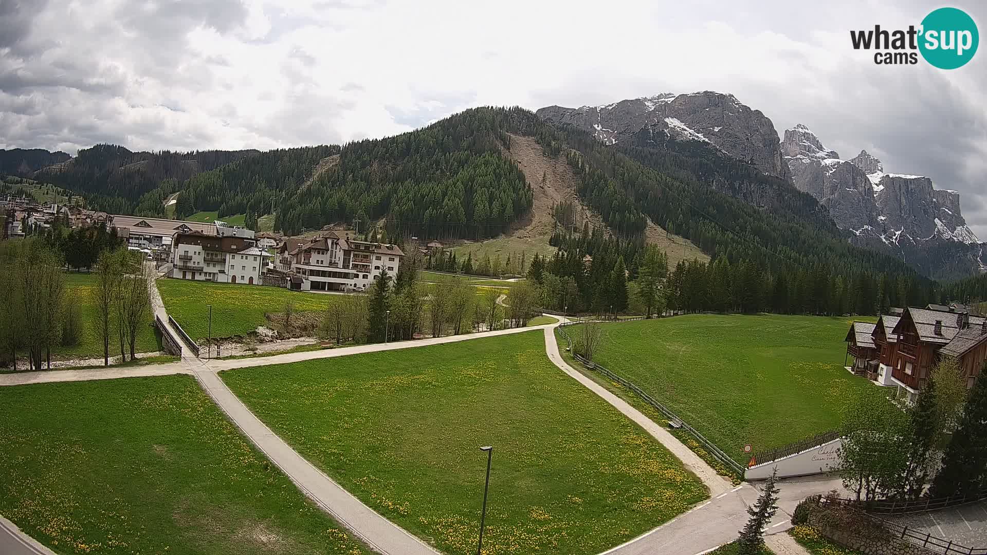 Webcam Corvara | Vista spettacolare Gruppo del Sella