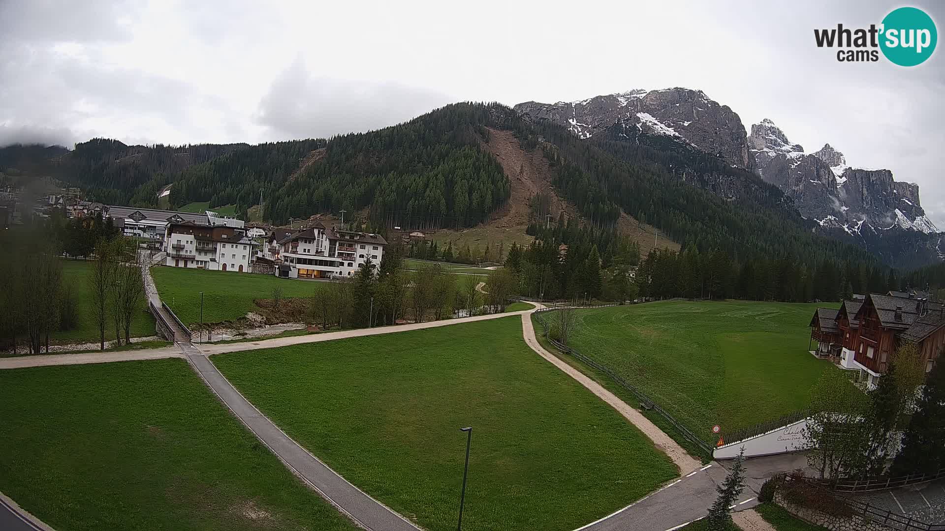 Webcam Corvara | Vista spettacolare Gruppo del Sella