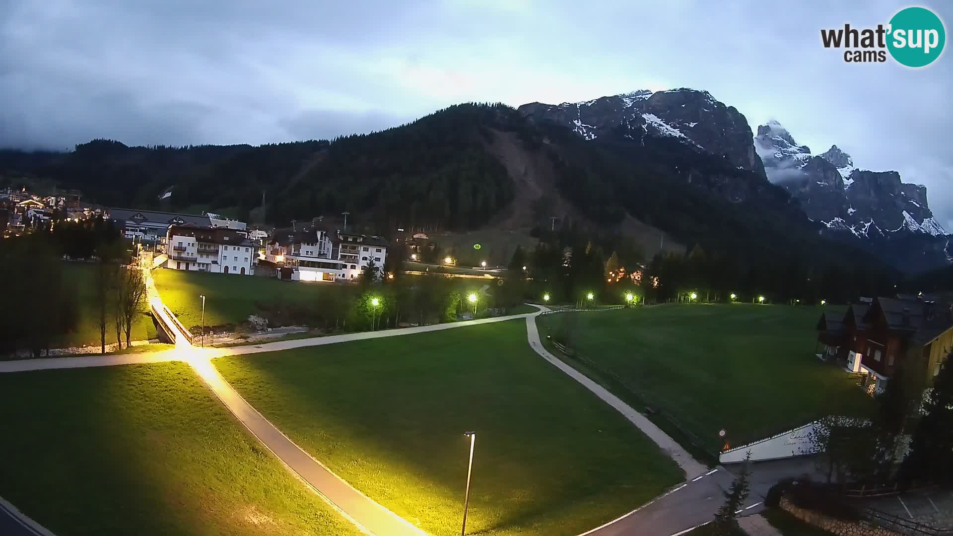 Webcam Corvara | Vista spettacolare Gruppo del Sella