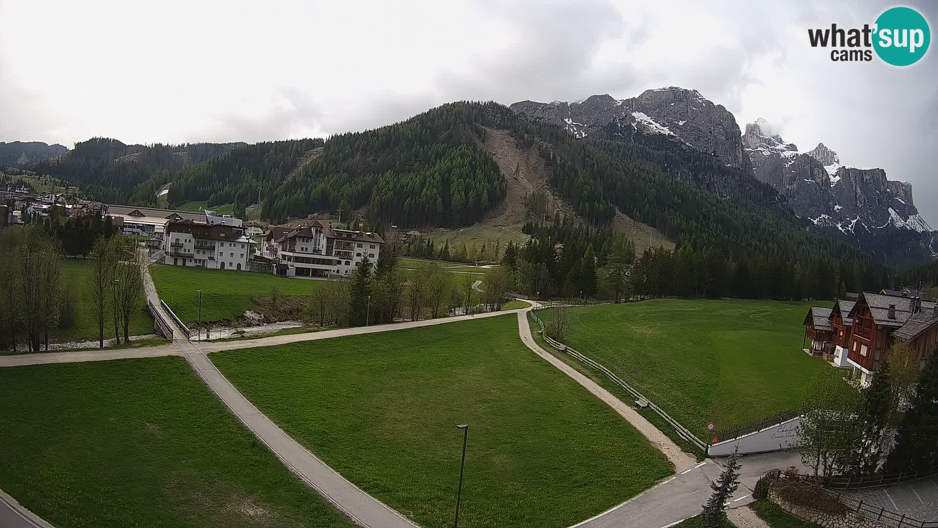 Webcam Corvara in Badia: Spectacular Views of the Sella Group