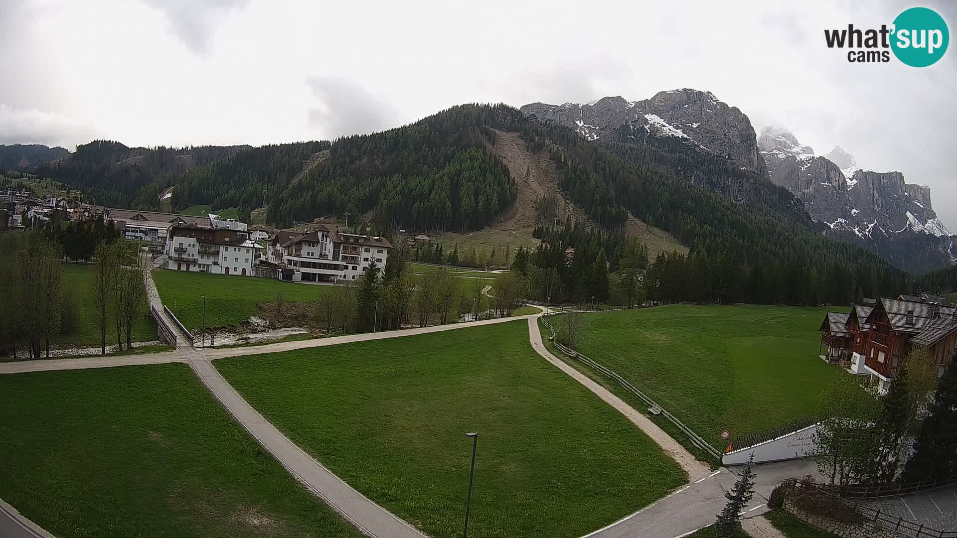 Webcam Corvara | Vista spettacolare Gruppo del Sella