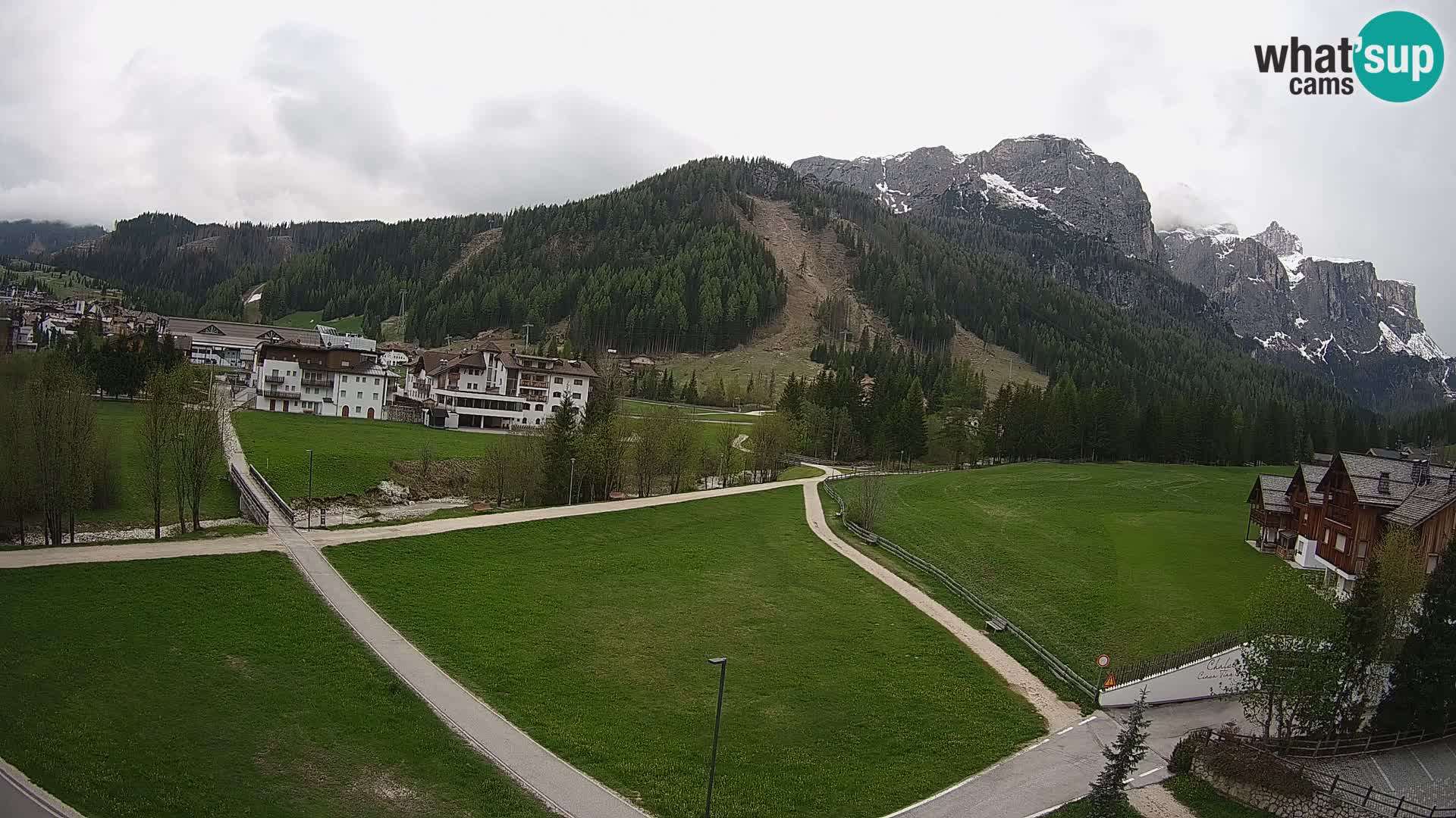 Webcam Corvara in Badia: Spectacular Views of the Sella Group