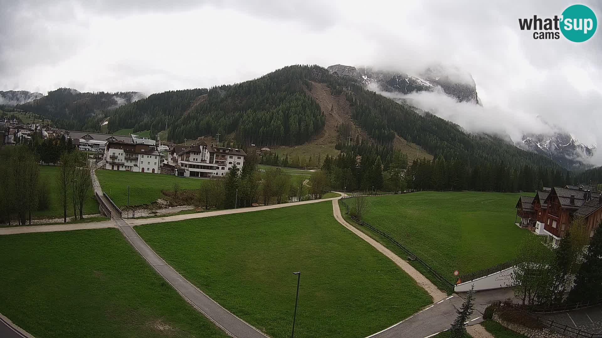 Webcam Corvara | Vista spettacolare Gruppo del Sella