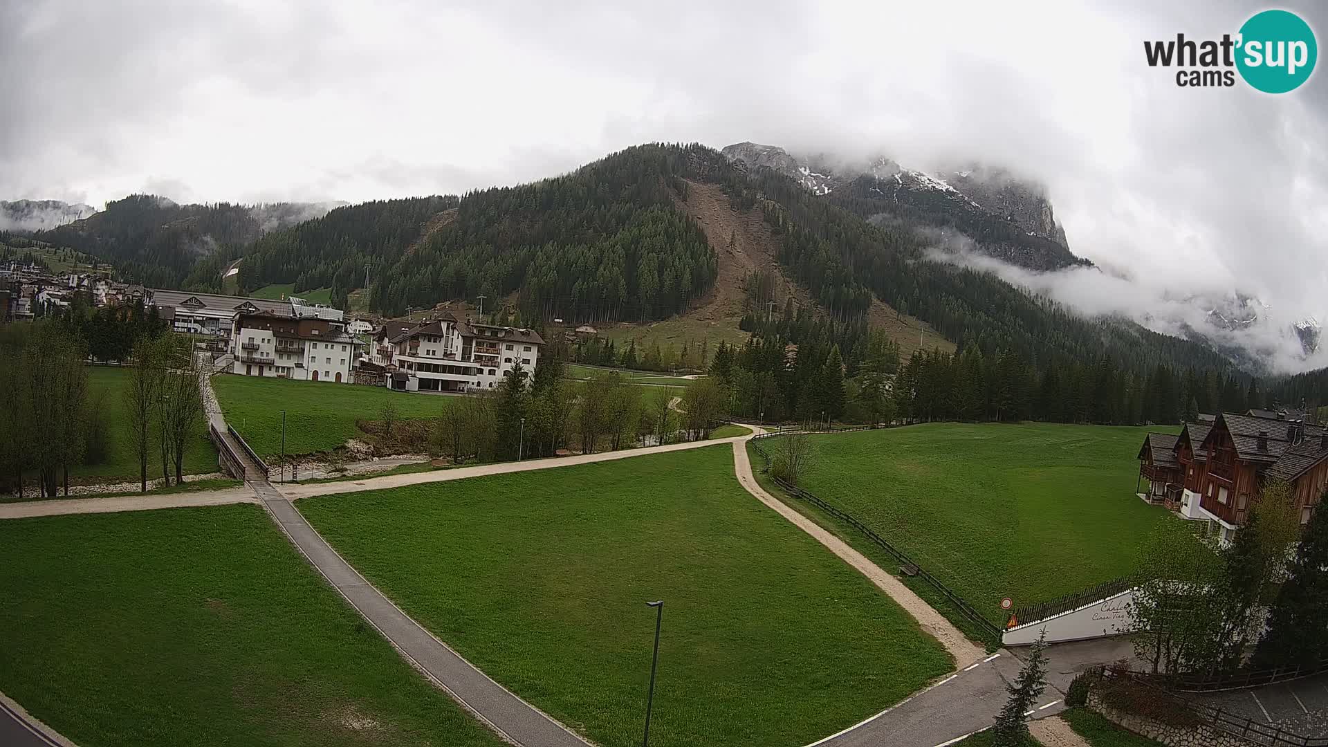 Webcam Corvara in Badia: Spectacular Views of the Sella Group