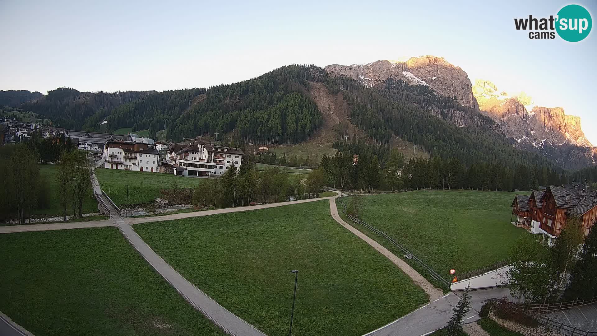 Webcam Corvara | Vista spettacolare Gruppo del Sella