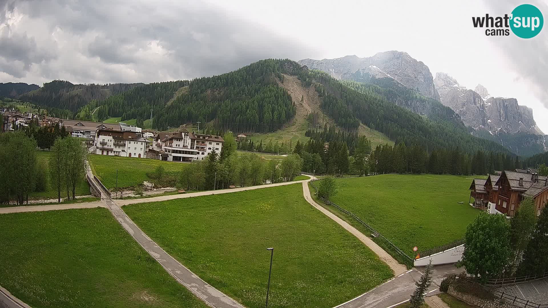 Webcam Corvara | Vista spettacolare Gruppo del Sella