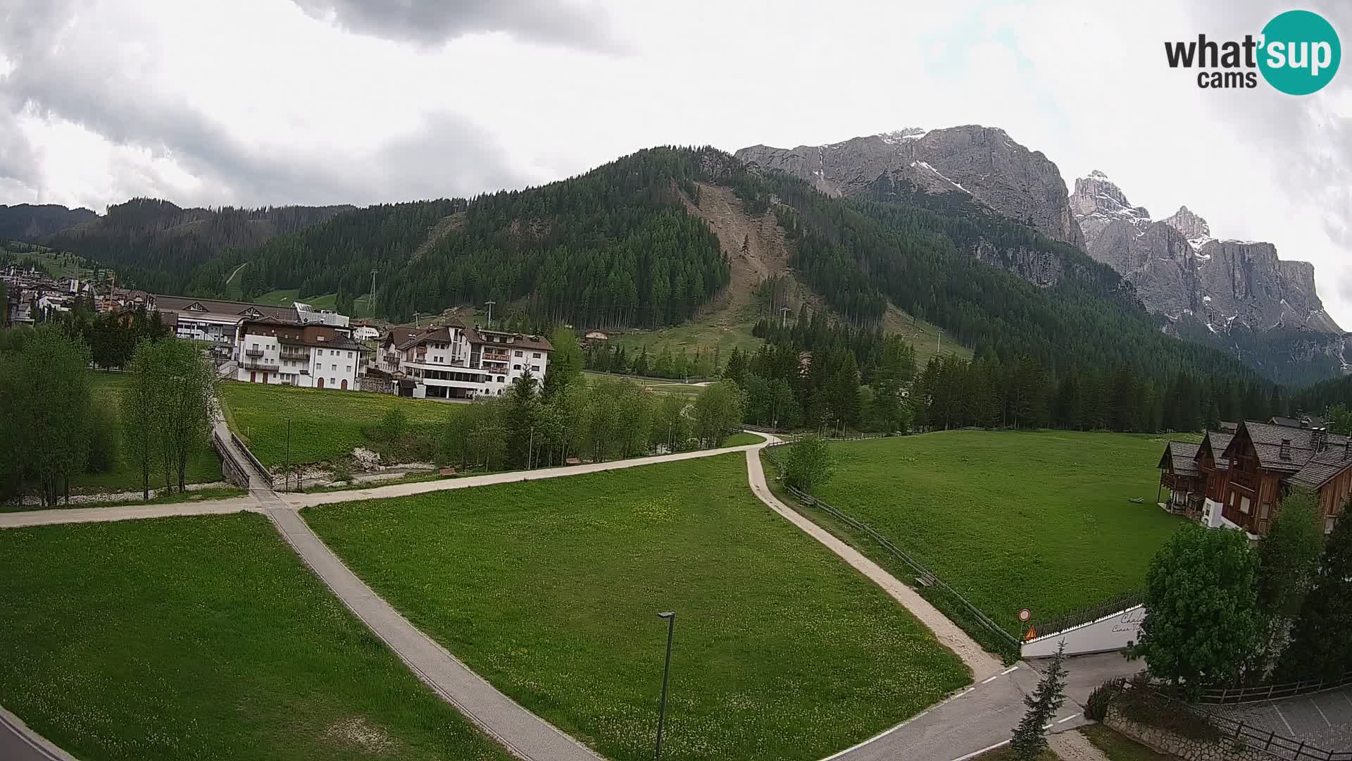 Webcam Corvara in Badia: Spectacular Views of the Sella Group