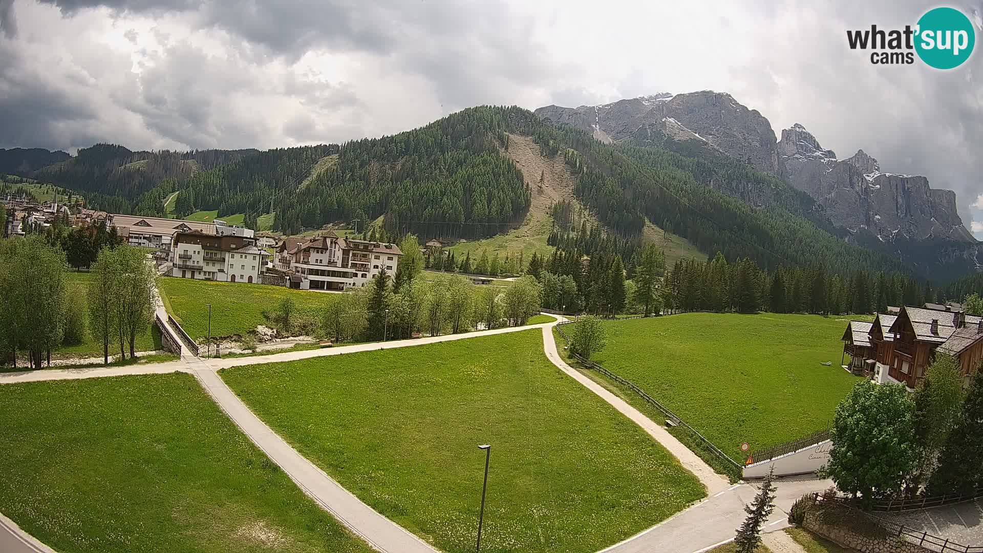 Webcam Corvara in Badia: Spectacular Views of the Sella Group