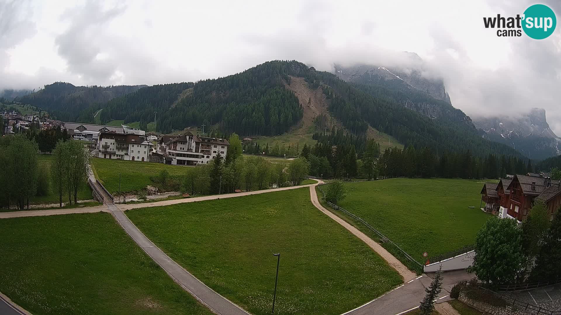 Webcam Corvara in Badia: Spectacular Views of the Sella Group