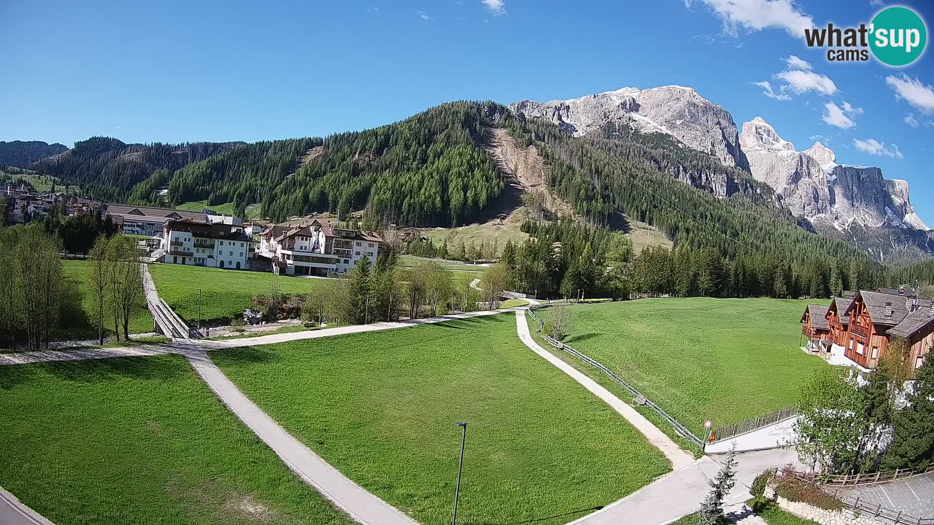 Webcam Corvara | Vista spettacolare Gruppo del Sella