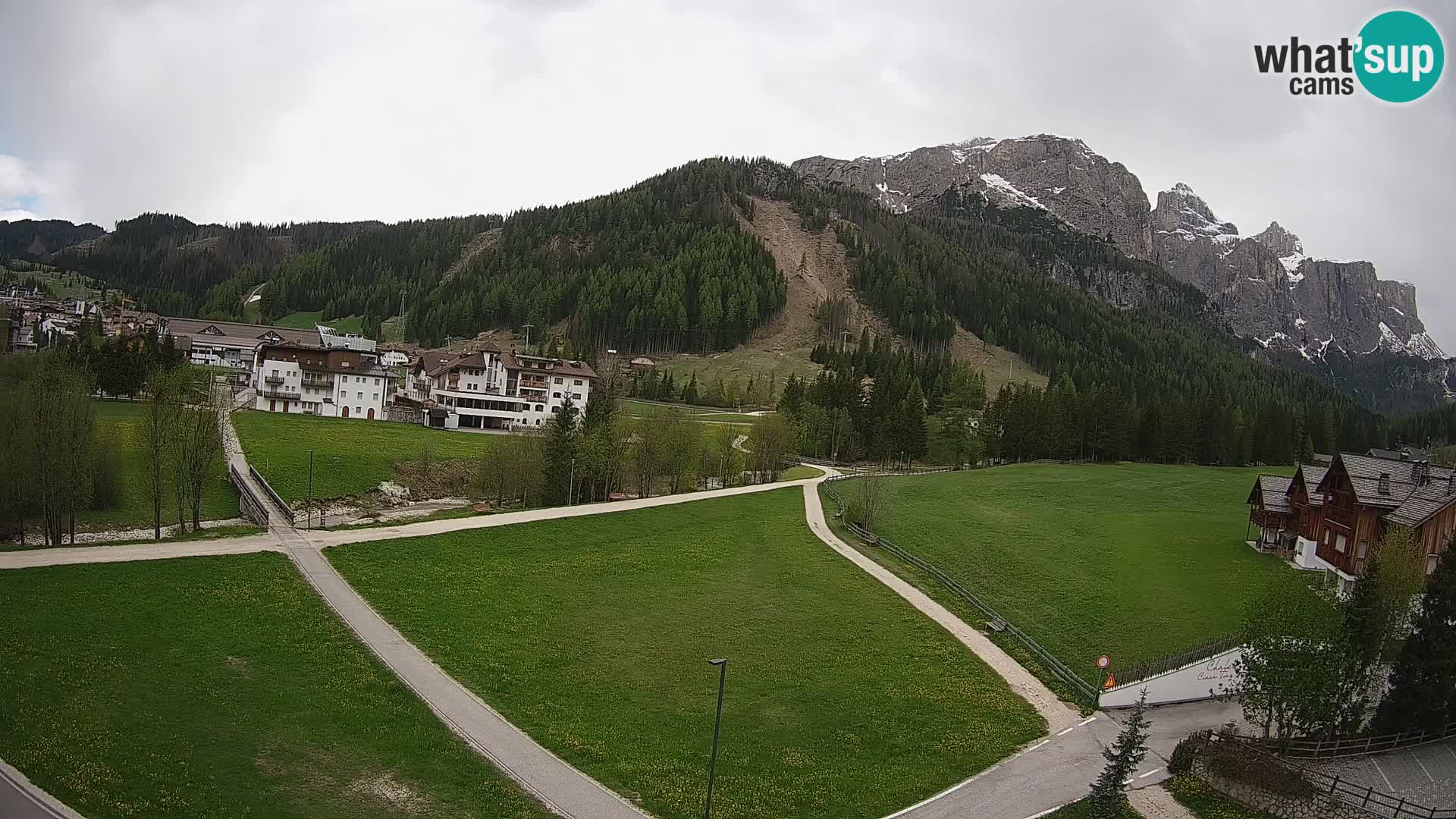 Corvara webcam | Spektakuläre Ausblicke auf die Sellagruppe