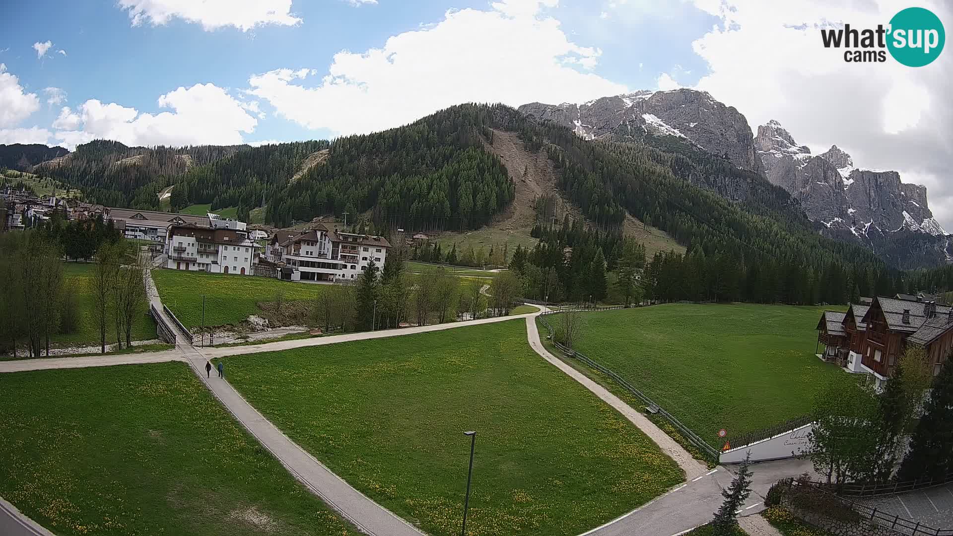 Webcam Corvara | Vista spettacolare Gruppo del Sella