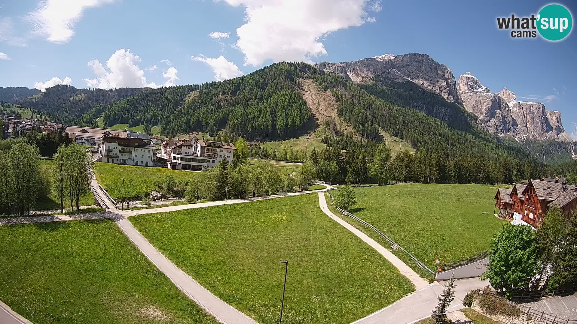 Webcam Corvara | Vista spettacolare Gruppo del Sella